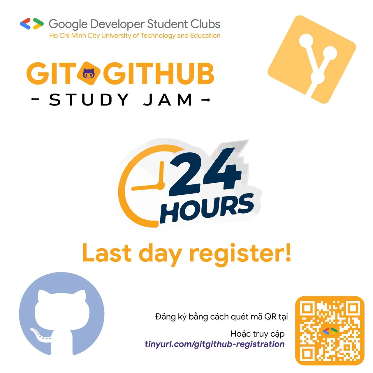 Đăng ký tham gia chương trình: “Git & GitHub Study Jam 2025”