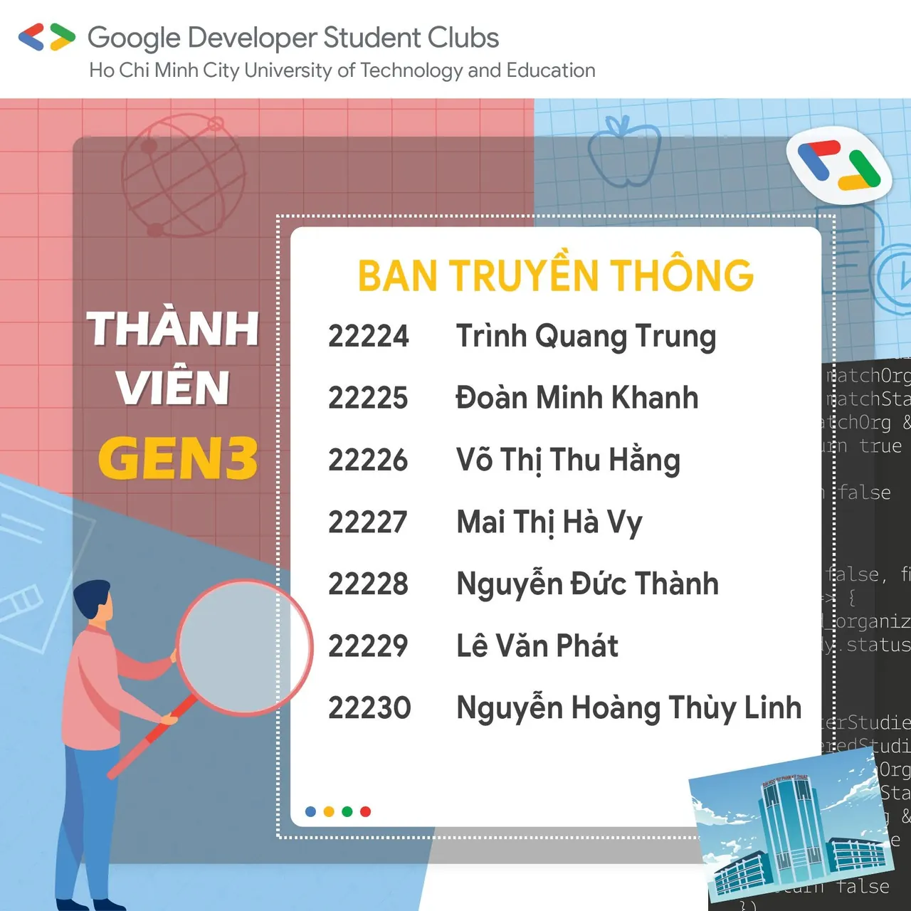 Danh sách thành viên CLB Gen 3 GDSC - HCMUTE (2)