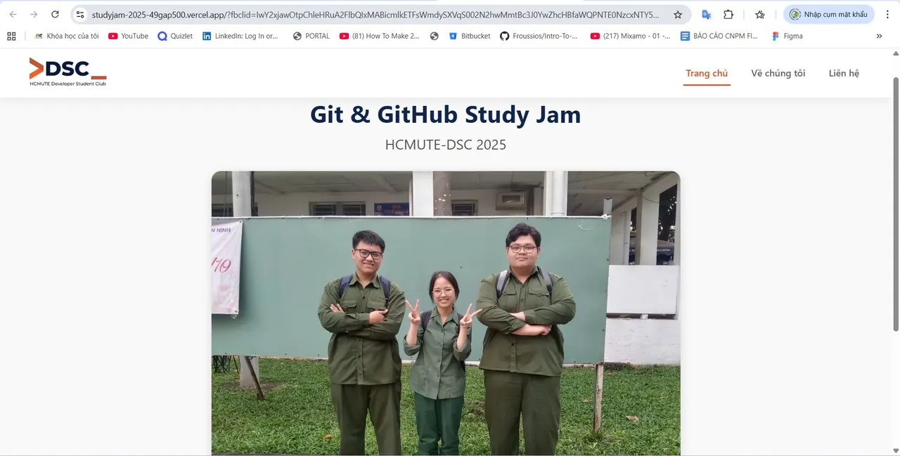 Flex thành phẩm | Git &amp; GitHub Study Jam 2025 – HCMUTE DSC (2)
