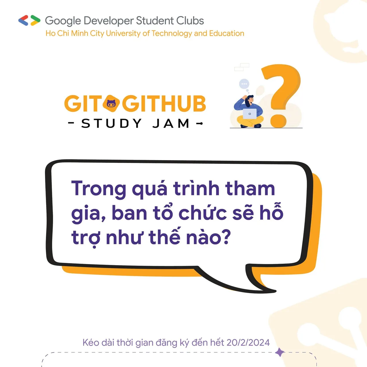 Q/a with “Git &amp; GitHub Study Jam” &amp; mở rộng thời gian đăng ký (3)
