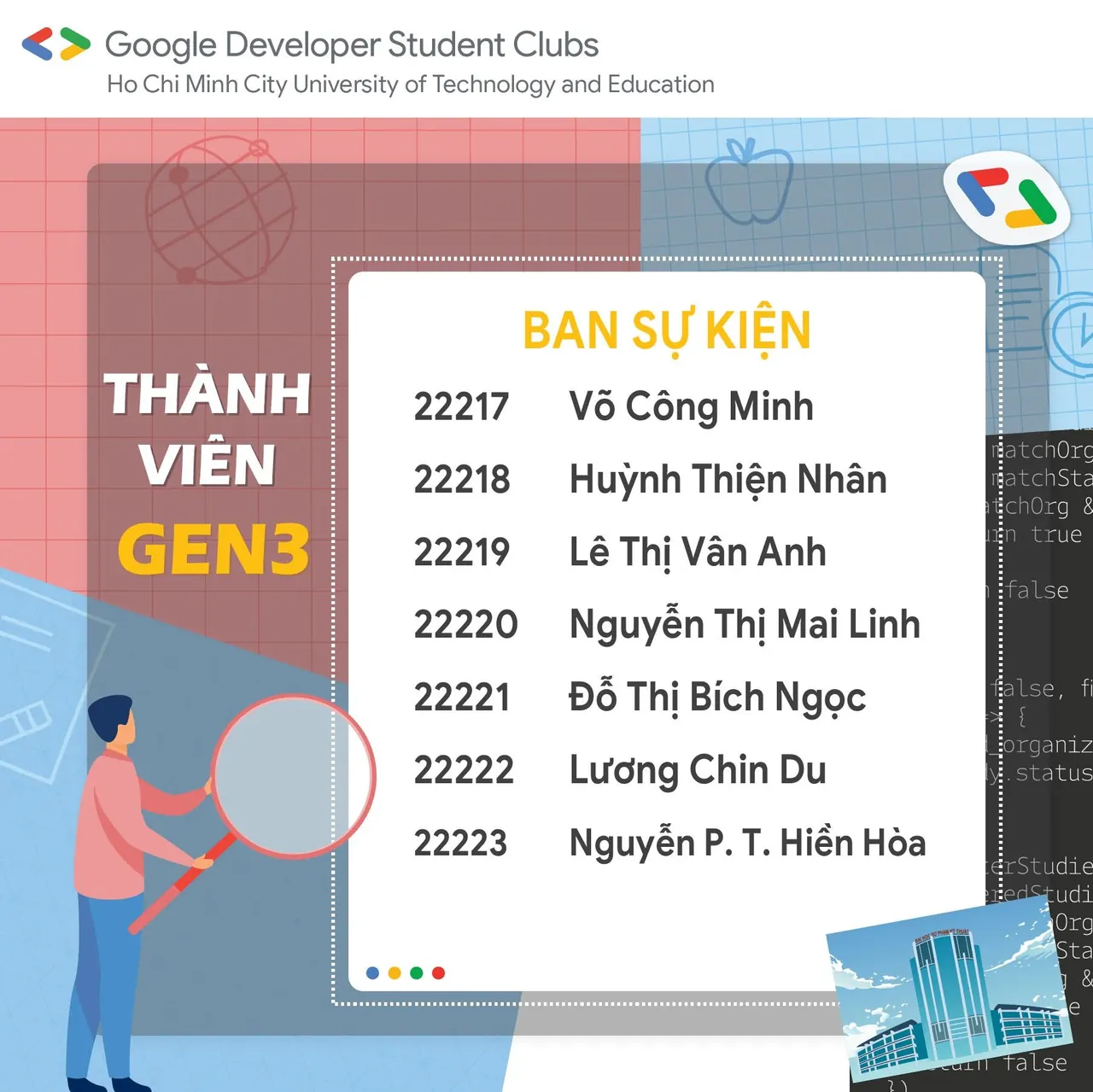 Danh sách thành viên CLB Gen 3 GDSC - HCMUTE (3)