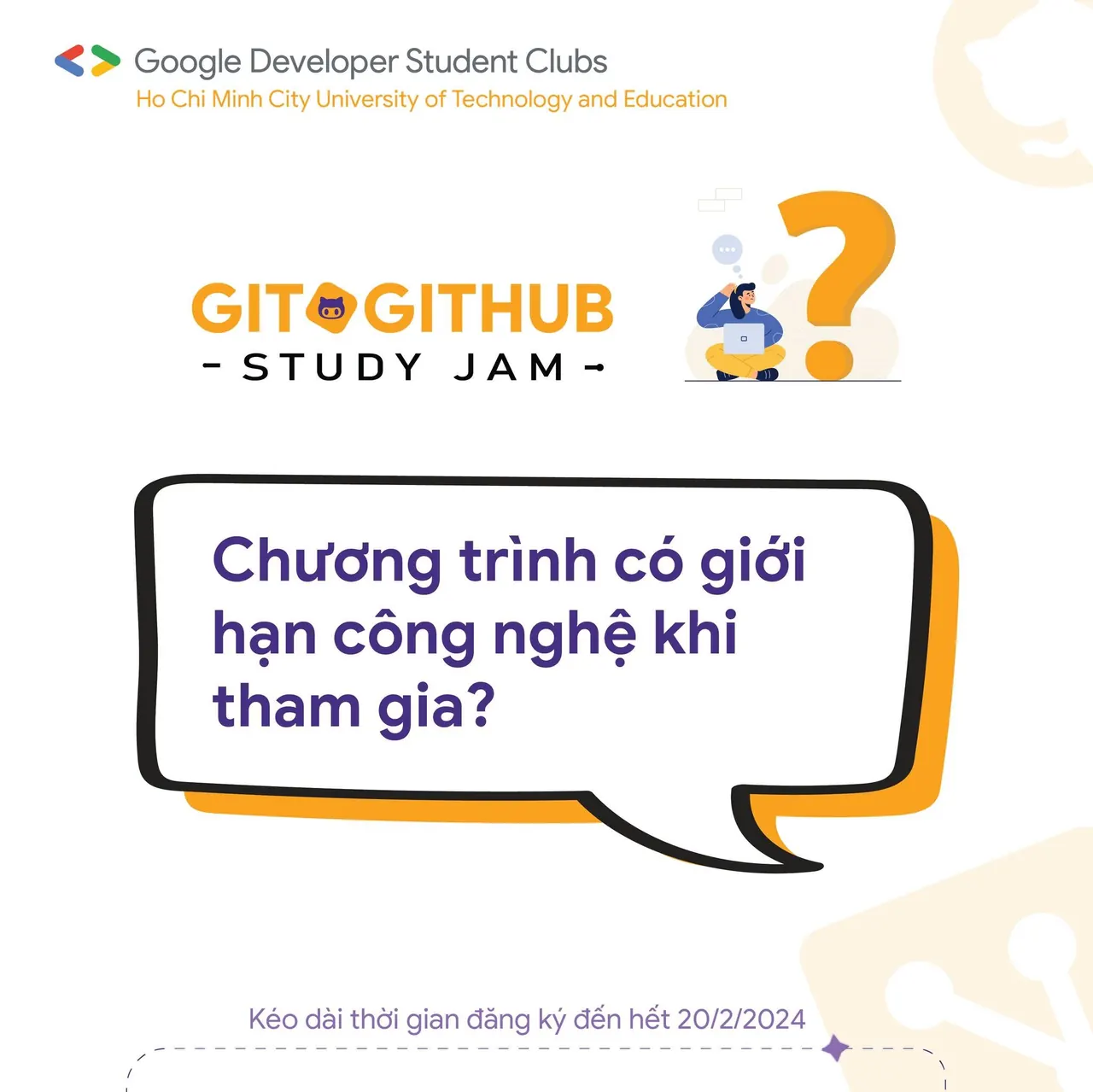 Q/a with “Git &amp; GitHub Study Jam” &amp; mở rộng thời gian đăng ký (4)
