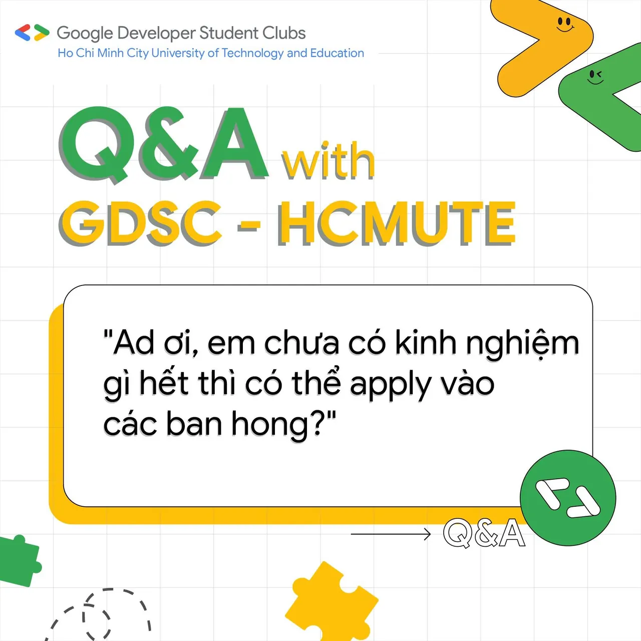 Giải đáp một số thắc mắc của các bạn về gdsc-hcmute (2)