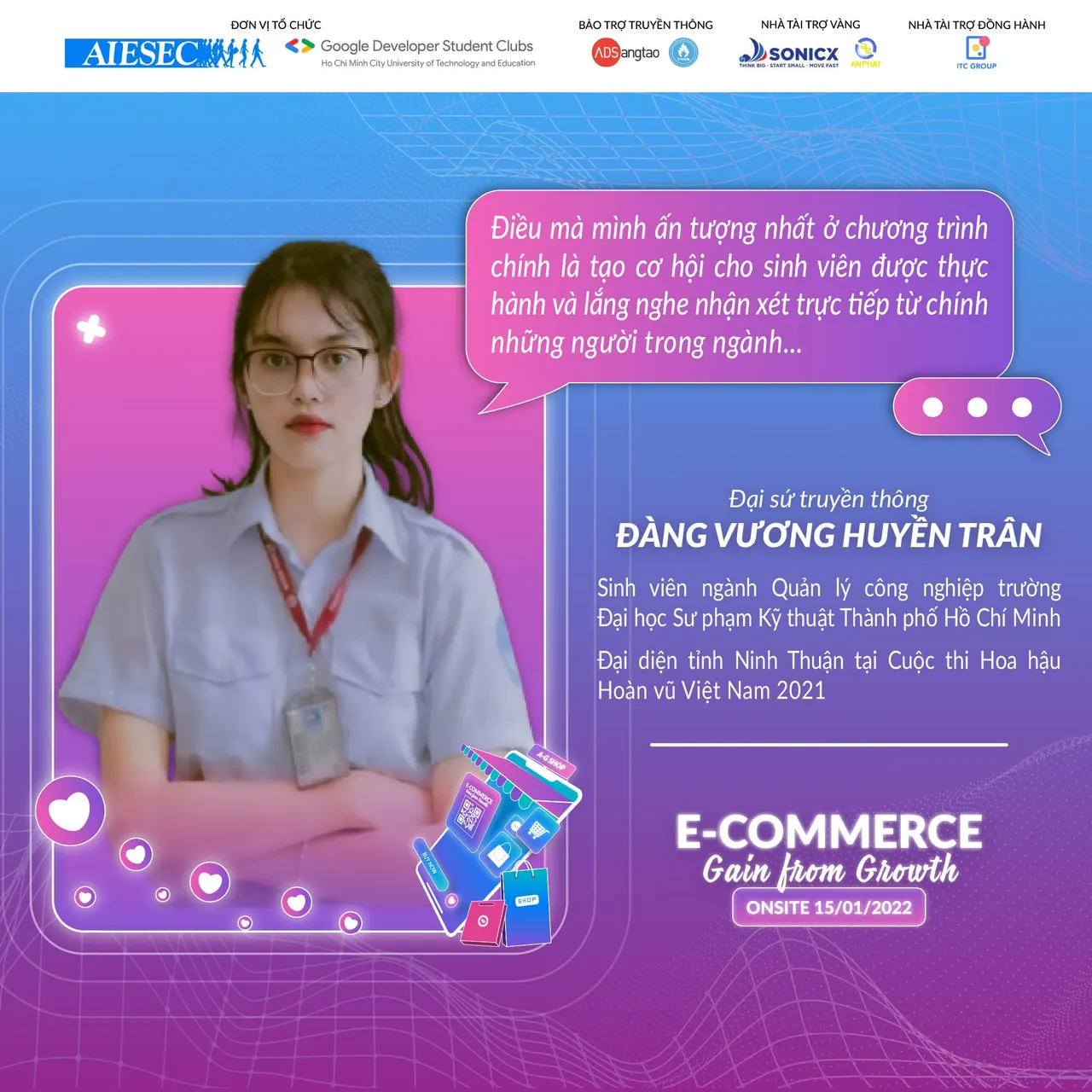 Bạn Đàng Vương Huyền Trân (Sinh viên năm 3 ngành Quản lý công nghiệp trường Đại học Sư phạm Kỹ thuật Tp. (2)